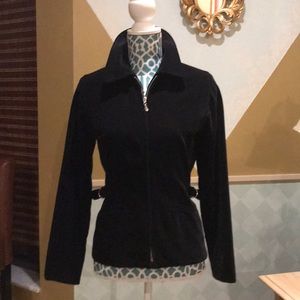 Ann Taylor Black Velvet Jacket Size XS